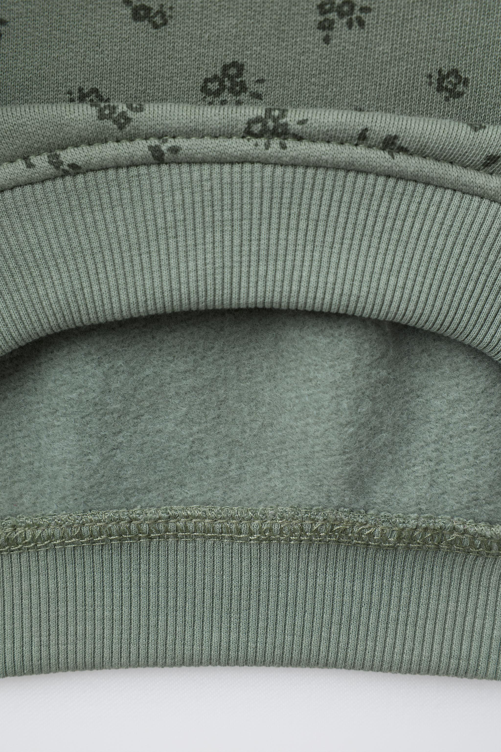 FLORAL SWEATSHIRT AND LEGGINGS SET